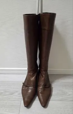 ロングブーツ 本革 24.5