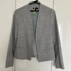 Theory ノーカラー ビジネスジャケット 00 グレー