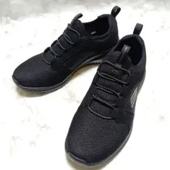 ★スケッチャーズ★黒★スリッポンシューズ ★未使用級★極美品★低反発インソール★