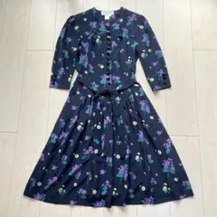 mila schon ミラショーン イタリア製 シルク100% 花柄 ワンピース