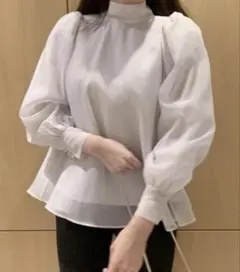 ( 新品 ) SNIDEL オーガンジーシースルーブラウスのサムネイル