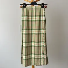 O'NEIL OF DUBLIN リネン チェック ロングスカートのサムネイル