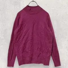 Banana Republic 圓領針織衫 S 酒紅色 羊毛混紡 長袖