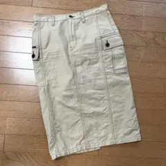 【ヒステリックグラマー】タイトデニムスカート　ベージュ