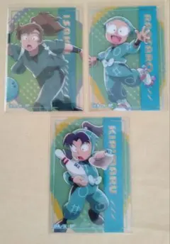 忍たま乱太郎　ラウンドワン　クリアカード　善法寺伊作、乱太郎、きり丸