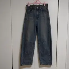 美品　GU　バレルレッグパンツ　標準丈