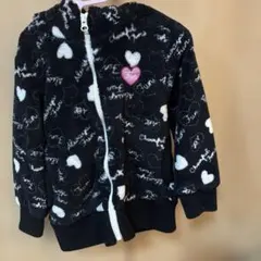 SHOO LA RUE ハート柄 パーカー 110黒、白色