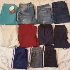 レディース冬服まとめ売り★ボトムス11着★S〜Mサイズ★裏起毛デニムパンツなど★