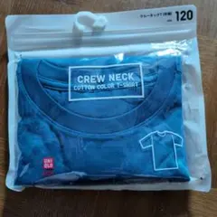 UNIQLO KIDS クルーネックTシャツ ブルー 120のサムネイル
