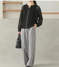 osharewalker LL〜3Lメッシュジップカーディガンのサムネイル