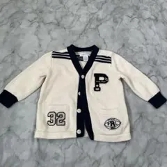 Ralph Lauren カーディガン 12M アイボリー/ネイビー
