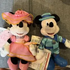 ミッキー　ミニー　イースター　ぬいぐるみバッジ