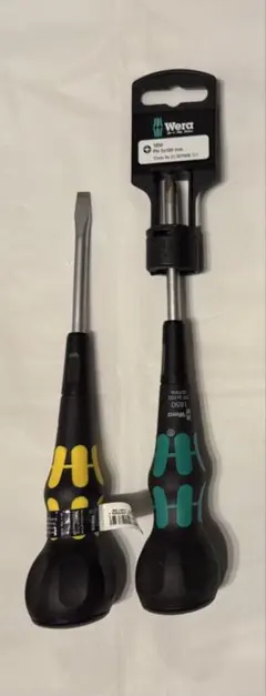 Wera ヴェラ ボールグリップドライバー ＋2 マイナス 2本セット