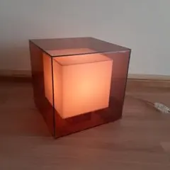 アートワークスタジオ　フロスティブロックランプ　ブラウン　間接照明　テーブル