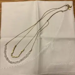 Vlas Blomme / ハーキマーダイヤモンド 2連ネックレス