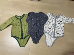 ロンパース 3点セット 長袖　西松屋　80