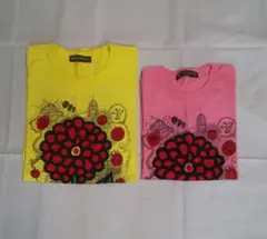 24時間テレビ 草間弥生×大野智 チャリTシャツ ピンクSS イエローLセット