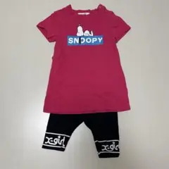 SNOOPY Tシャツとレギンスセット 80