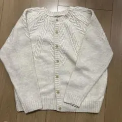 アイボリー ニットカーディガン F