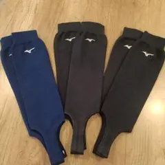 3足セット　少年野球アンダーストッキング【Mizuno】 ネイビー ソックス