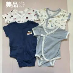 美品◎ 肌着　ロンパース　ベビー　半袖　まとめ売り　恐竜　おすし　新生児　男の子