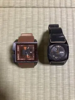 DIESEL ディーゼル腕時計セット（ブラウン・ブラック）