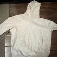 ライトグレー フード付きパーカー