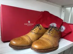 週末セール千円引き GRENSON Tom ドレスシューズ ウィングチップ タンのサムネイル