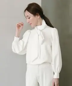 【タグ付】urs(ユアーズ) 2wayボリュームスリーブボウタイブラウス