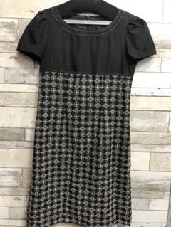 ✧︎美品✧︎タルボット 半袖ワンピース パフ袖 花 刺繍