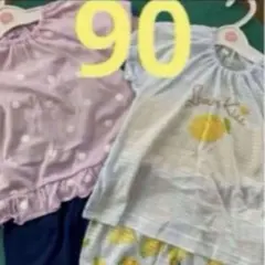 パジャマ 90 2点セット 保育園 お昼寝 夏用パジャマ 幼稚園 女の子