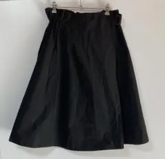 CIAOPANIC TYPY 黒いフレアスカート ウエストベルト付き ひざ丈