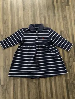 ラルフローレンワンピース　ネイビー　長袖　80