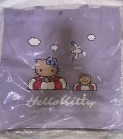 匿名配送　サンリオアベイル　ハローキティ　日焼け　トートバッグ　パープル新品