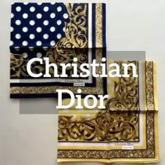 Christian Dior ヴィンテージハンカチ 2枚セットのサムネイル