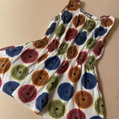 近日処分予定品　カラフルワンピース　ノースリーブ　夏用　80センチ