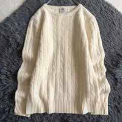 URBAN RESEARCH ケーブル編みニット 生成 S カシミヤ混ウール