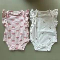 baby GAP ロンパース 0-3ヶ月 スイカ柄・蝶柄