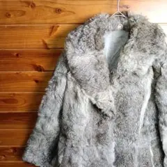 リアルファー ラビット ファーコート 美品 ジップアップ - メルカリ