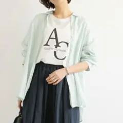 【未使用】BARNYARDSTORM スタンダードリネンシャツ ミント 0