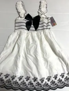 LIZLISA TRALALA リズリサ トゥララ リボン付きコットンワンピース