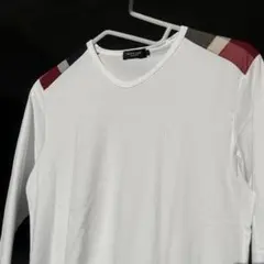 ブラックレーベルクレストブリッジ　サイズ S ホワイト Vネック 長袖シャツ