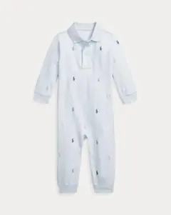 Ralph Lauren ポロシャツロンパース ソフト コットン カバーオール