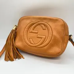 GUCCI ショルダーバッグ ソーホー インターロッキングG タッセル