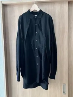 yohji groundy BIG ASYMMETRIC SHIRT - メルカリ