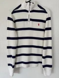 Polo Ralph Lauren ストライプ ハーフジップ　トップス