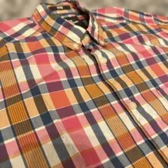 L.O.G.G. フィット 半袖チェックシャツ M 未使用品