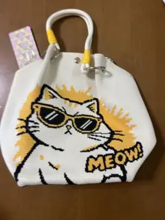 D.KELLY ニットパラコードバッグ 猫柄 MEOW 新品未使用 タグ付き