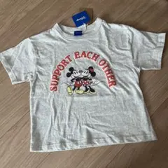 しまむら　ディズニー　ミッキー　ミニー　グレー　tシャツ　120