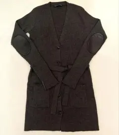 【新品】Ralph Lauren ダークグレー ロングカーディガン Lサイズ